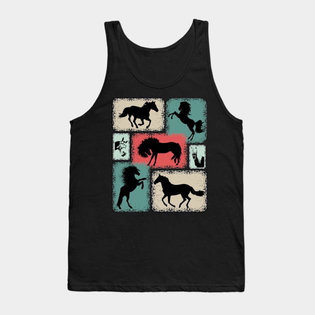 Haflinger Pony Horses Collection Tank Top by Primo Style